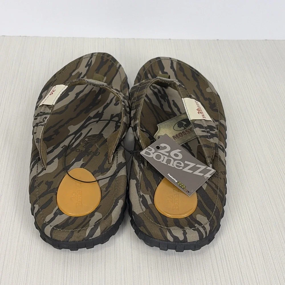 26 Bonezzz Chillzzz Mossy Oak Flip Flops for Men Memory Foam Sandals Size 14 NWT